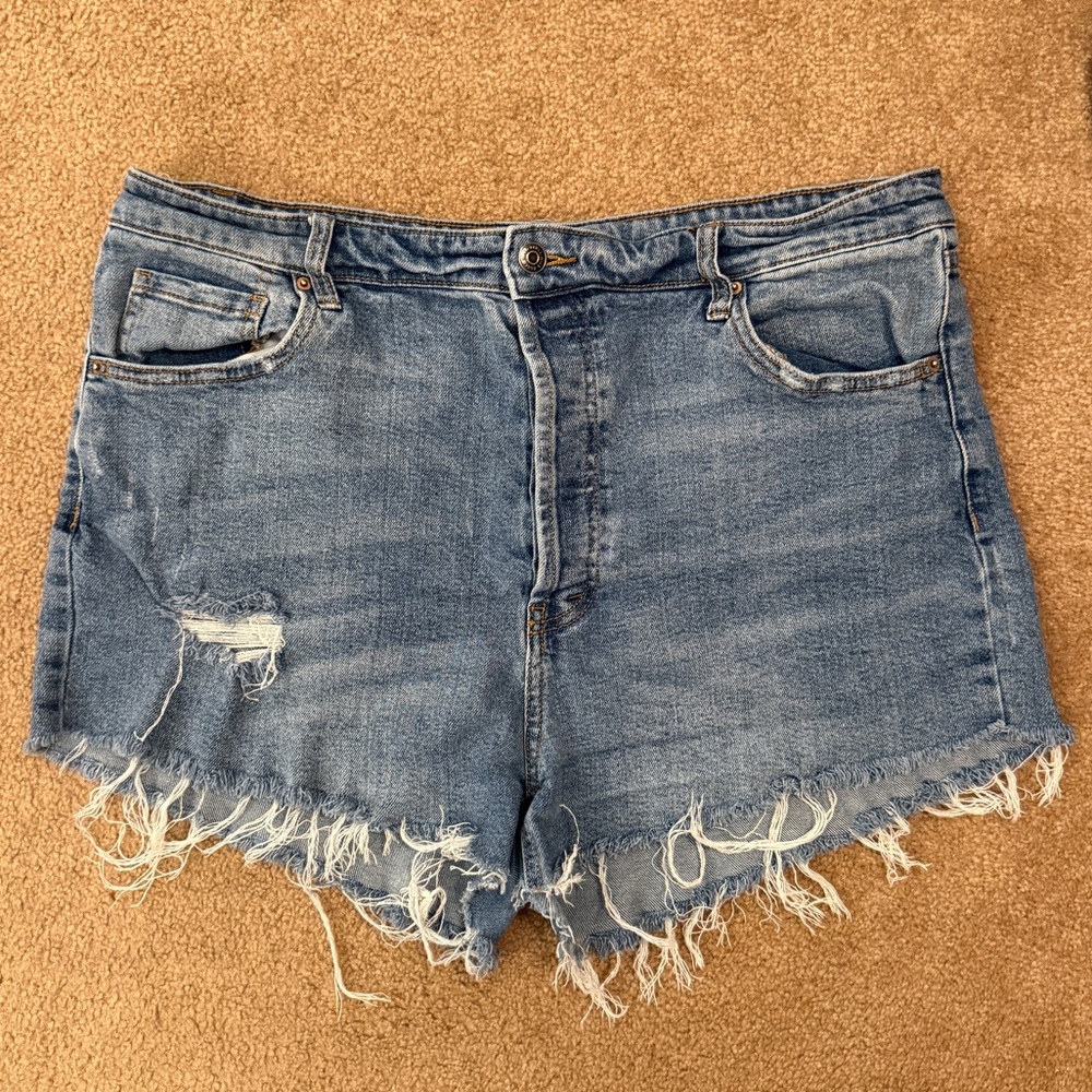 Wild Fable Blue Distressed Jean Shorts